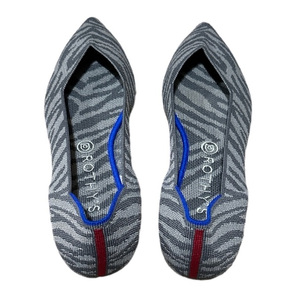 NWOB - Rothy’s The Point Zebra Print Shoes - Size 11.5 - Picture 5 of 5